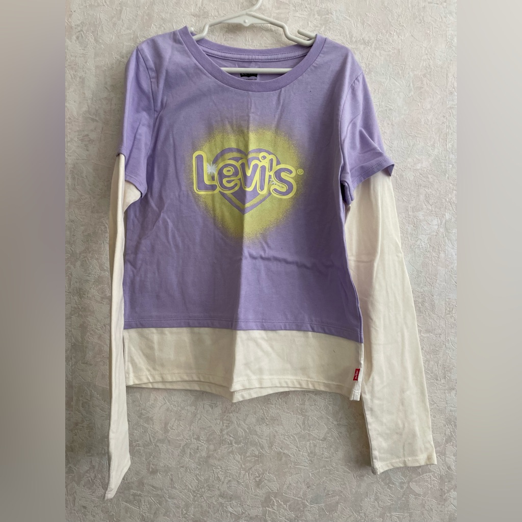 Levi's Girls Size Large Long Sleeve Purple Top